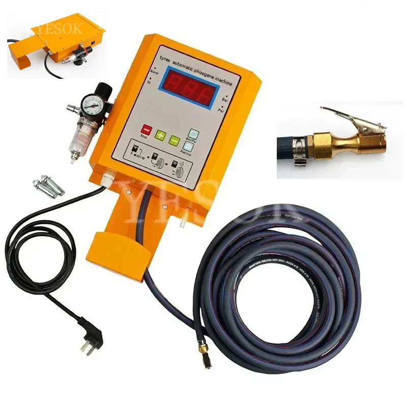 Automatic Auto Tire Shop Inflator Pump Auto Repair Shop Wall Tire Digital Display Air Injection Machine Air Filler