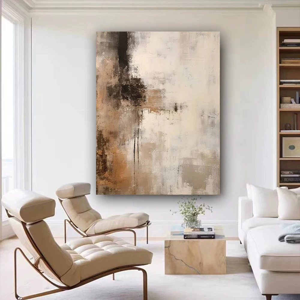 Large Size Hand-Painted Oil Paintings Modern Abstract Outline Drawing Canvas Paint Minimalism Home Decoration Painting Mural