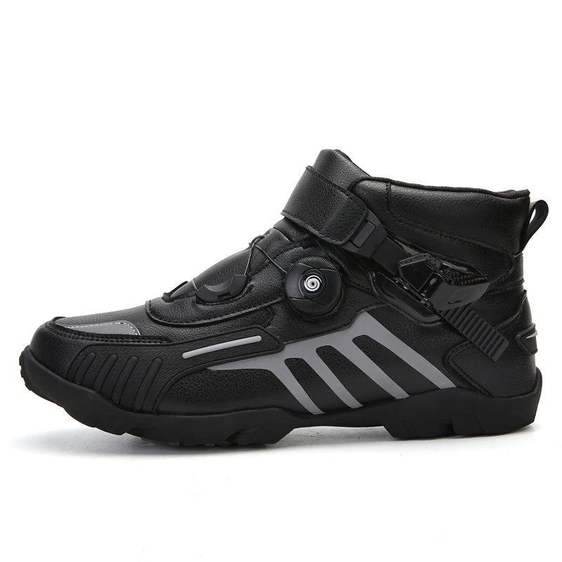 

Motorcycle protective riding shoes new unisex four season fashion high top off-road anti slip breathable equipment cycling shoes
