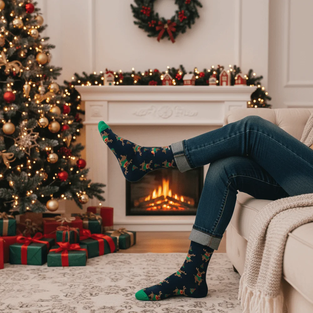 

8 Pairs Kawaii Soft Women Christmas Socks Santa Snowman Elk Comfortable Women Winter Christmas Stockings Xmas Warm Socks Gifts