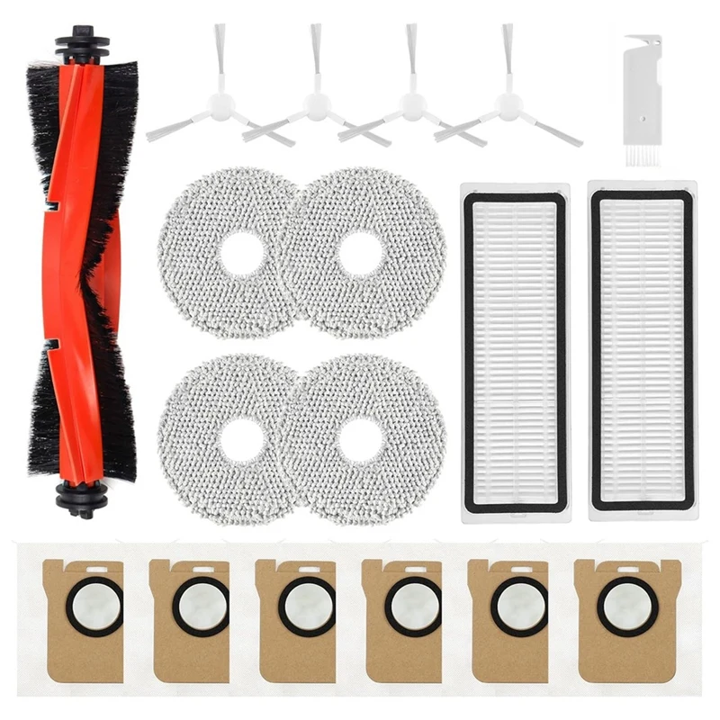 

A44F-For Xiaomi X20+/X10+ Plus, For Dreame L10s Ultra/L10 Ultra/L10 Prime Robot Vacuum Cleaner Brush Filters Mop Bags