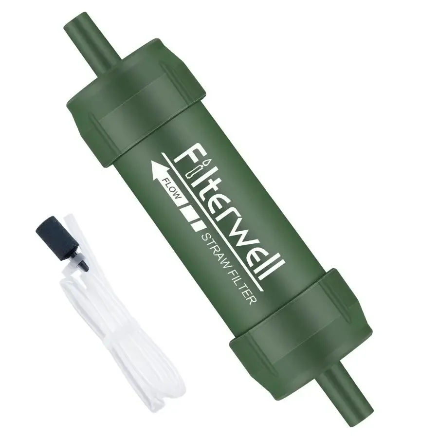 

Personal Water Filter Straw Mini Water Purifier Survival Gear for Hiking,Camping,Travel and Emergency Preparedness