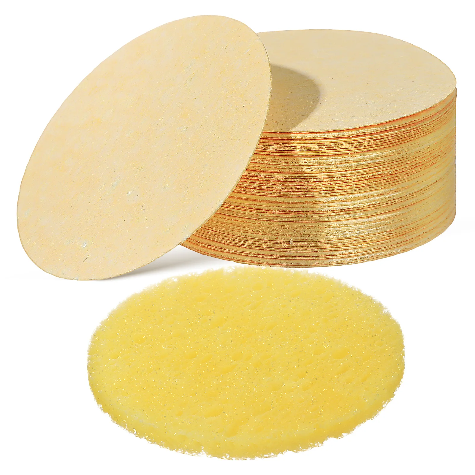 

50 Pcs Detergent Facial Sponge Travel Makeup Cleansing Natural Compressed Sponges