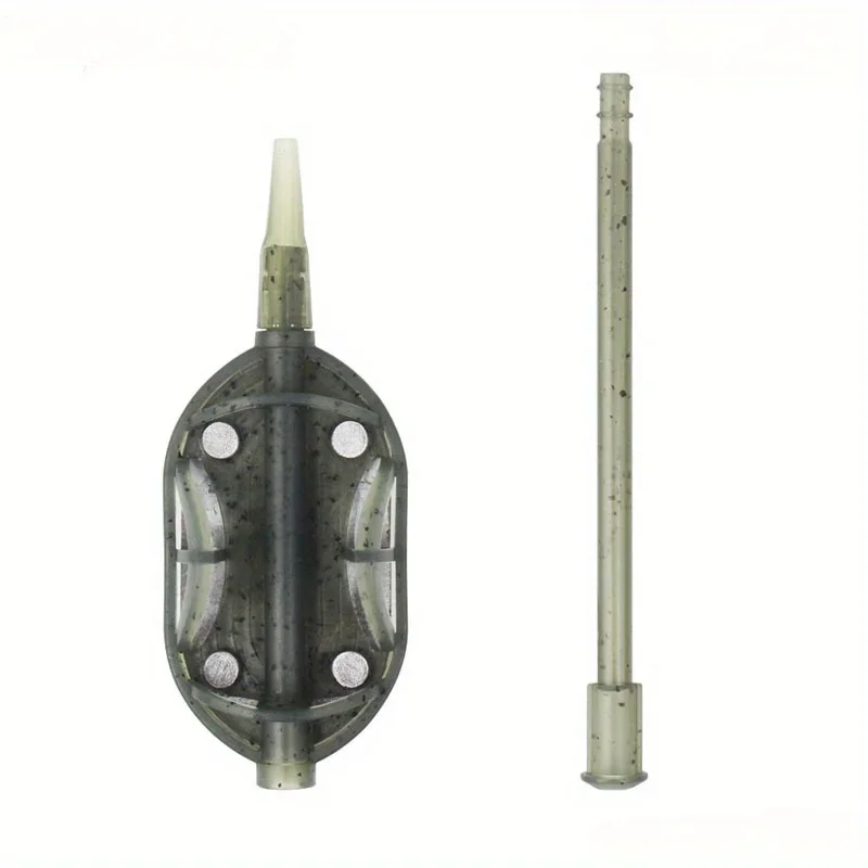 Ackibbik 1pc Carp Fishing Bait Feeder Method Thrower Tool Inline Method Feeder Cage Sinker Trap Carp Fishing Accessories view 4