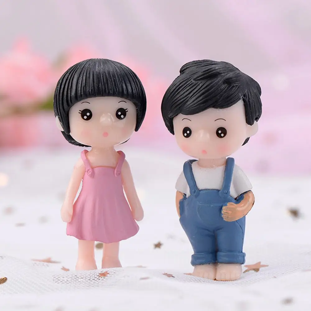 Figures 2/3Pc Couple Grandpa Micro Landscape Grandma Home Christmas Decoration Miniatures Fairy Garden Figurines Ornaments