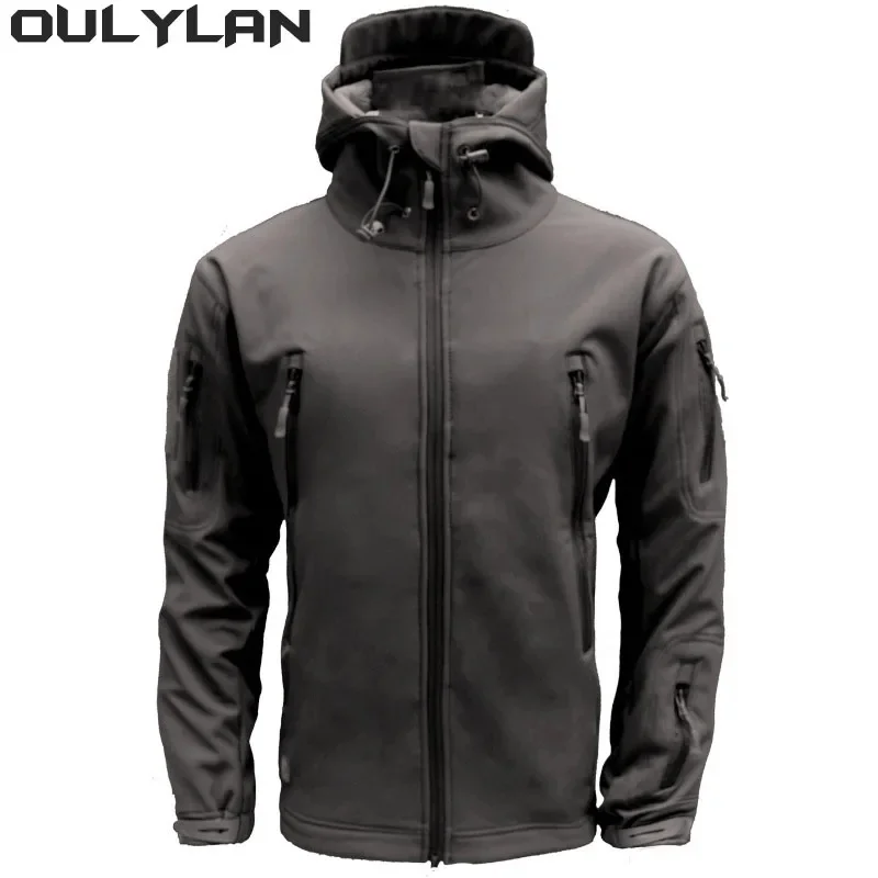 

Oulylan Waterproof Outdoor Jacket Military Tactical Windproof Shark Skin Soft Shell Comfortabe Camping Hunting Hiking