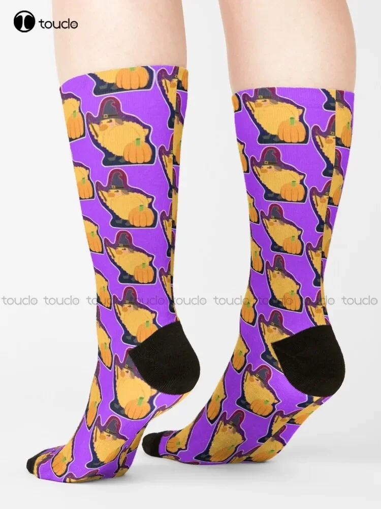 Magic Mallard Socks Halloween Mens White Socks Fashion Creative Leisure Funny Art Abstract Oil Painting Socks Unisex Adult