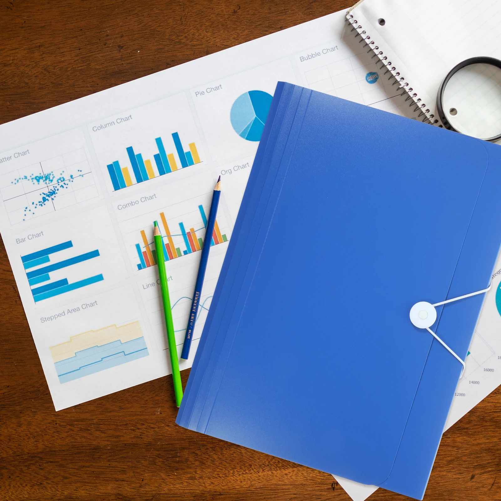 Custodia portaoggetti di grande capacità Organizzatore di carta multistrato per ufficio Studio aziendale Ordinamento documenti Cartella di file portatile