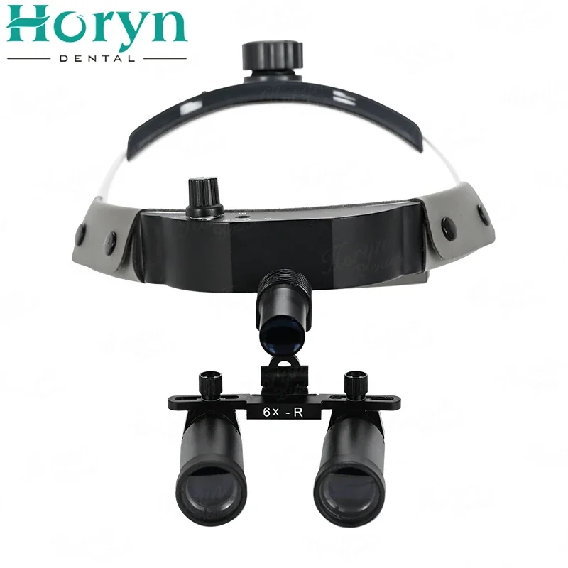 Prismatic Medical High Quality Headlight Binocular Surgical Magnifying 6X Loupes with LED Light Den tal Equipment