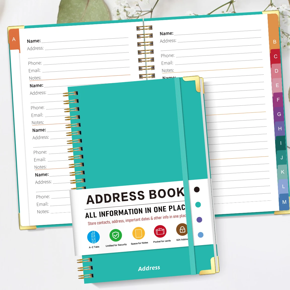 Agenda A5 color verde acqua co - Index Tab Divider recensione e prezzo