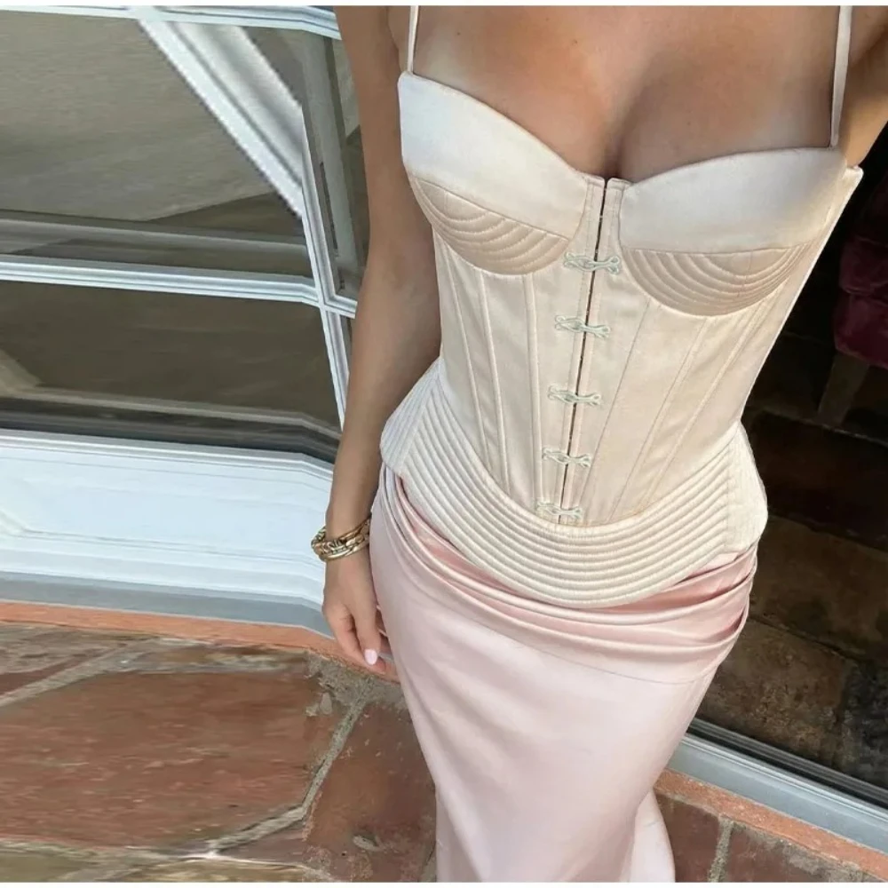 Mingmingxi Sexy Corset Top for Women – Boned Bustier with  & Slim Fit Crop Tank for Party Streetwear & Date Night