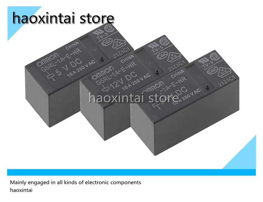 1pcs  relay G5RL-1A-E-HR-5VDC 12VDC 24VDC 6 feet 16A group normally open