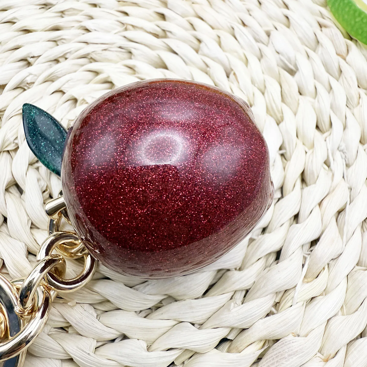 حقيبة التفاح الأحمر سحر سلسلة المفاتيح التبعي محفظة سحر الهدايا للنساء الفتيات هدية #4