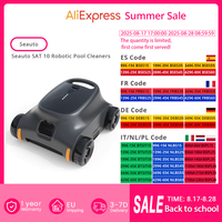 Seauto SAT 10 Robotic Pool Cleaners, 7800mAh Battery, 30W Motor Power, IP68 Waterproof, 180min Cleaning Time, 0-0.3m/s Speed