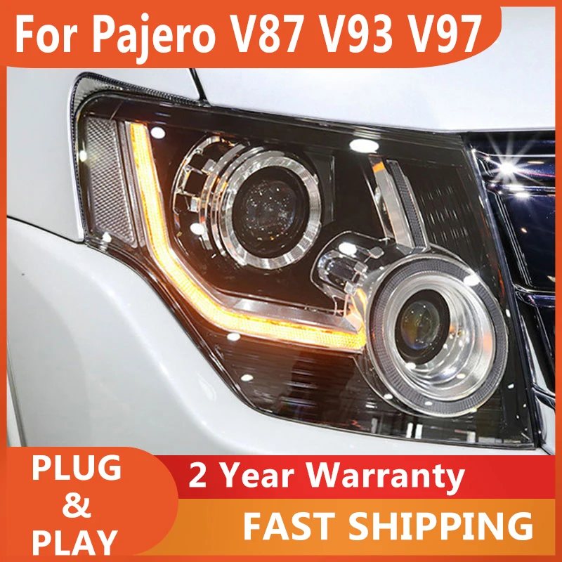

ALL LED Head Lamps For Pajero V87 V93 V97 Headlight 2009-2021 LED Day Running Light LED Dynamic Turn Signal Auto Accessories