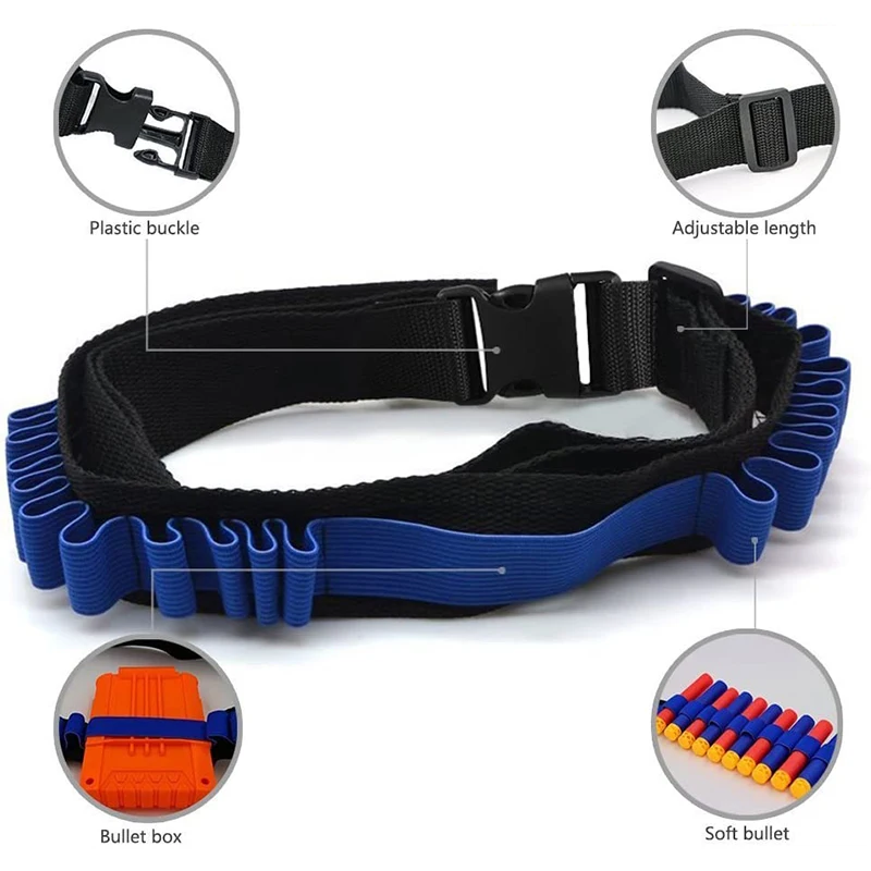 Bandolier Kit fondina N-Strike Elite Soft Bullet Strap Series accessori per pistole giocattolo per bambini (solo Kit Bandolier)