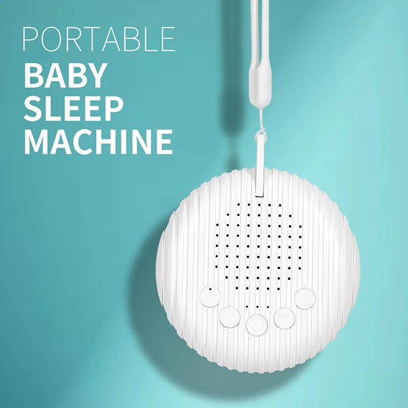 

White Noise Sound Machine Portable Baby Sleep Machine 10 Soothing Sounds Volume Adjustable Built-in Rechargeable Battery