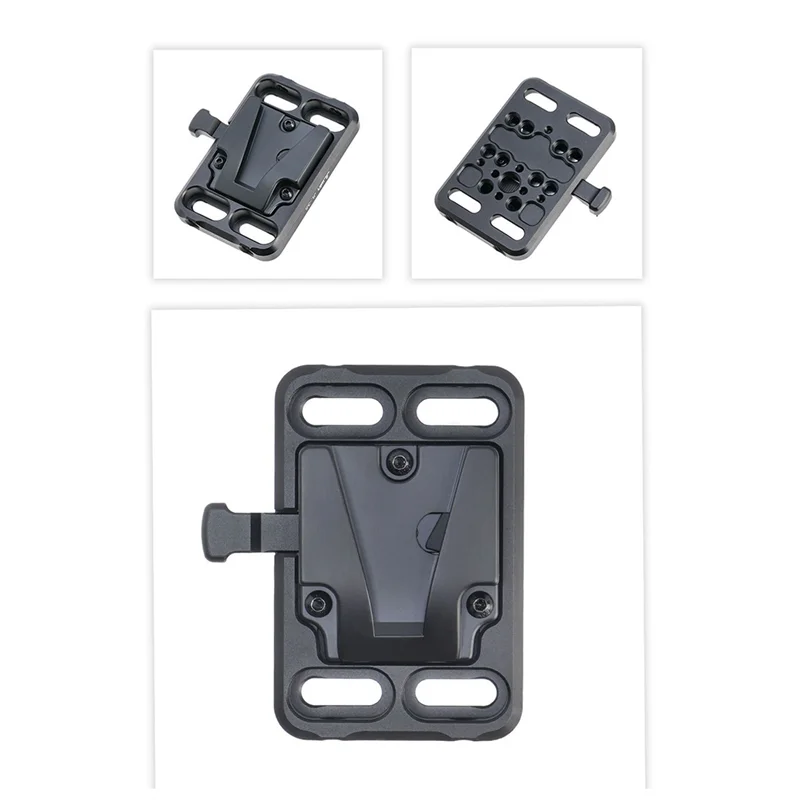 ABFM-Jlwin Mini Battery Plate V-Port Fixed Base Portable Battery Plate Universal Camera Accessories