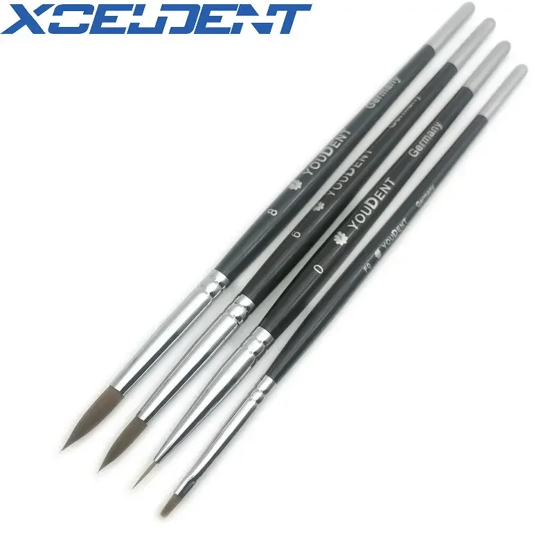 4pcs Dental Porcelain Brush Pen Dental Technician Tools Lab Supplies Detist Tools