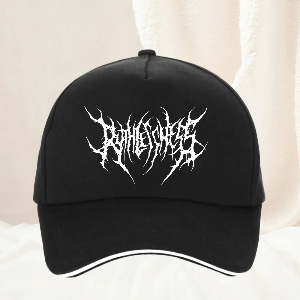 

Retro Washed Baseball Cap for Men Women Gothic Street Punk Round Hat Casual Outdoor Sports Hat