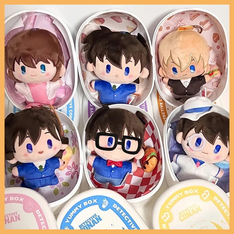 

Anime Detective Conan Cafe Series Plush Blind Box Bento Pendant Anime Cloak Series Surprise Model Doll Toys Kawaii Children Gift