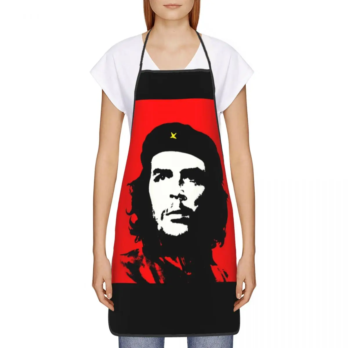 Che Guevara Funny Aprons Men Women Cuba Cuban Socialism Freedom Unisex Kitchen Chef Bib Tablier Cuisine Cooking Baking Painting