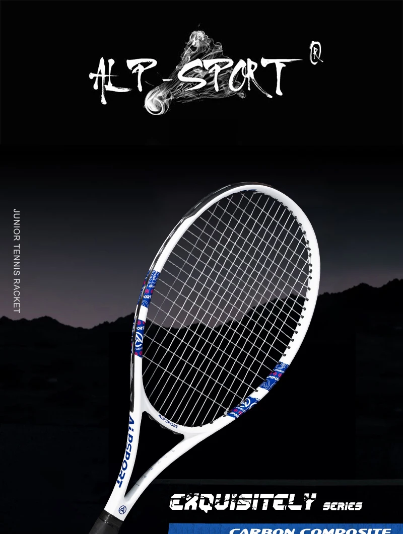 ALPSPORT T800 18K Professioneller Tennis-Schläger aus Carbonfaser – Leicht (280g) mit Tasche & Rutschfestem Gurt, Schneller Versand für Turniere – Detail 3
