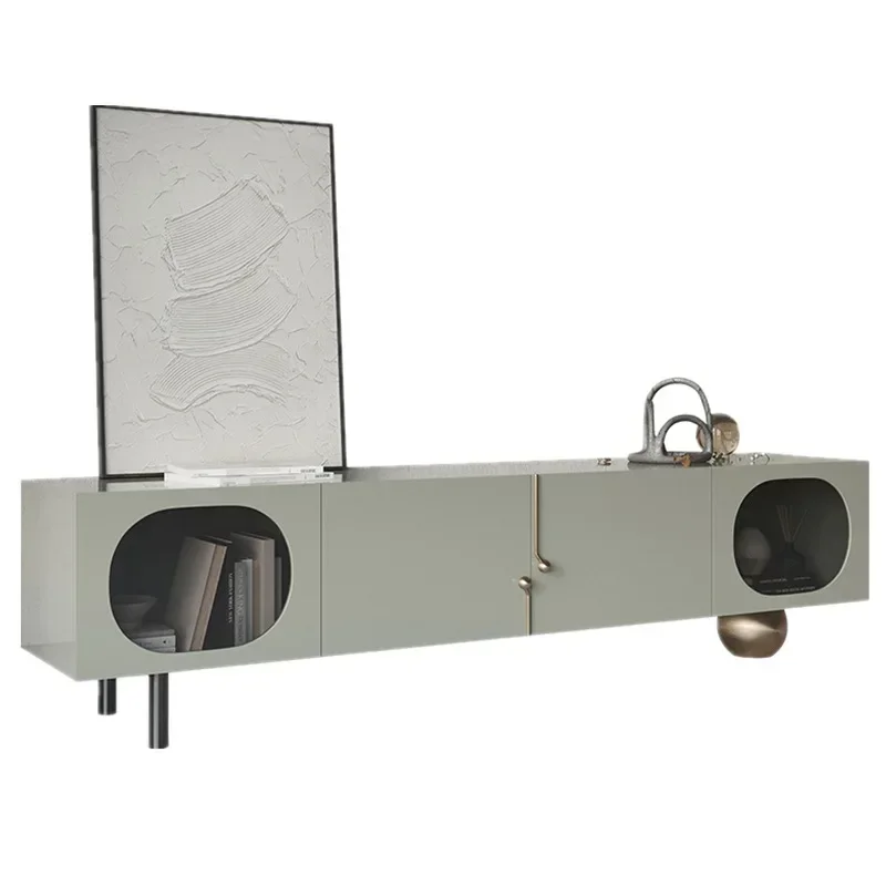 Nordic paint TV cabinet, modern simple living room audio-visual cabinet