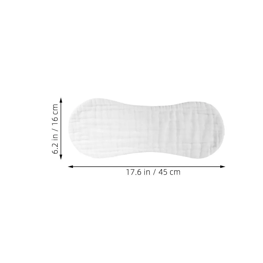 6 قطع من ملابس التجشؤ الموسلين للأطفال من القطن الناعم القابل للغسل وقابلة للتنفس لحديثي الولادة من الأولاد والبنات حفاضات من القماش الأبيض