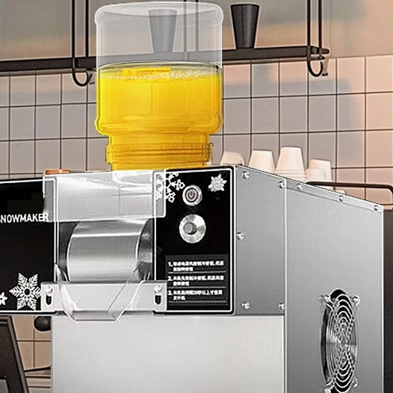 Commercial Snowflake Ice Machine Korean Style Street Vending Ice Maker for Continuous Tea Hot Pot Fruit Refreshments