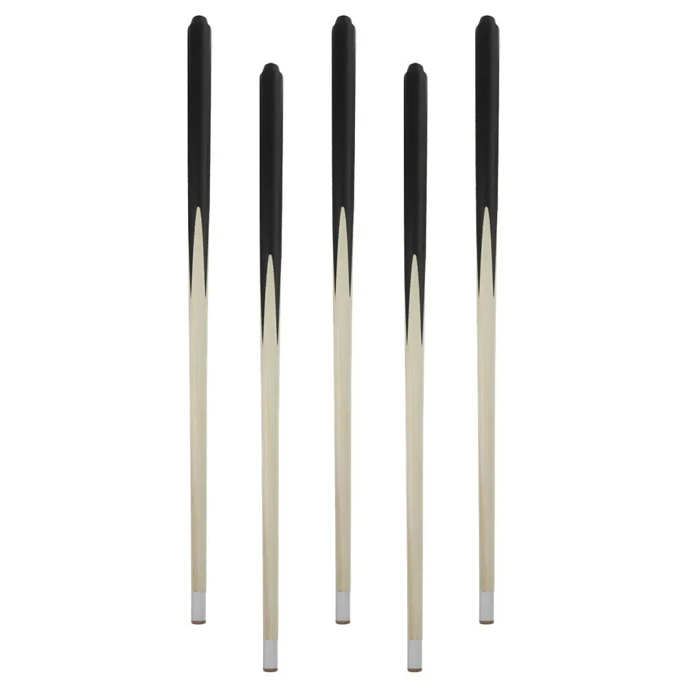 5Pcs Mini Pool Cue Kids Short Wood Billiard Cue Stick for Children Portable Tabletop Game Set Skill Development Practice