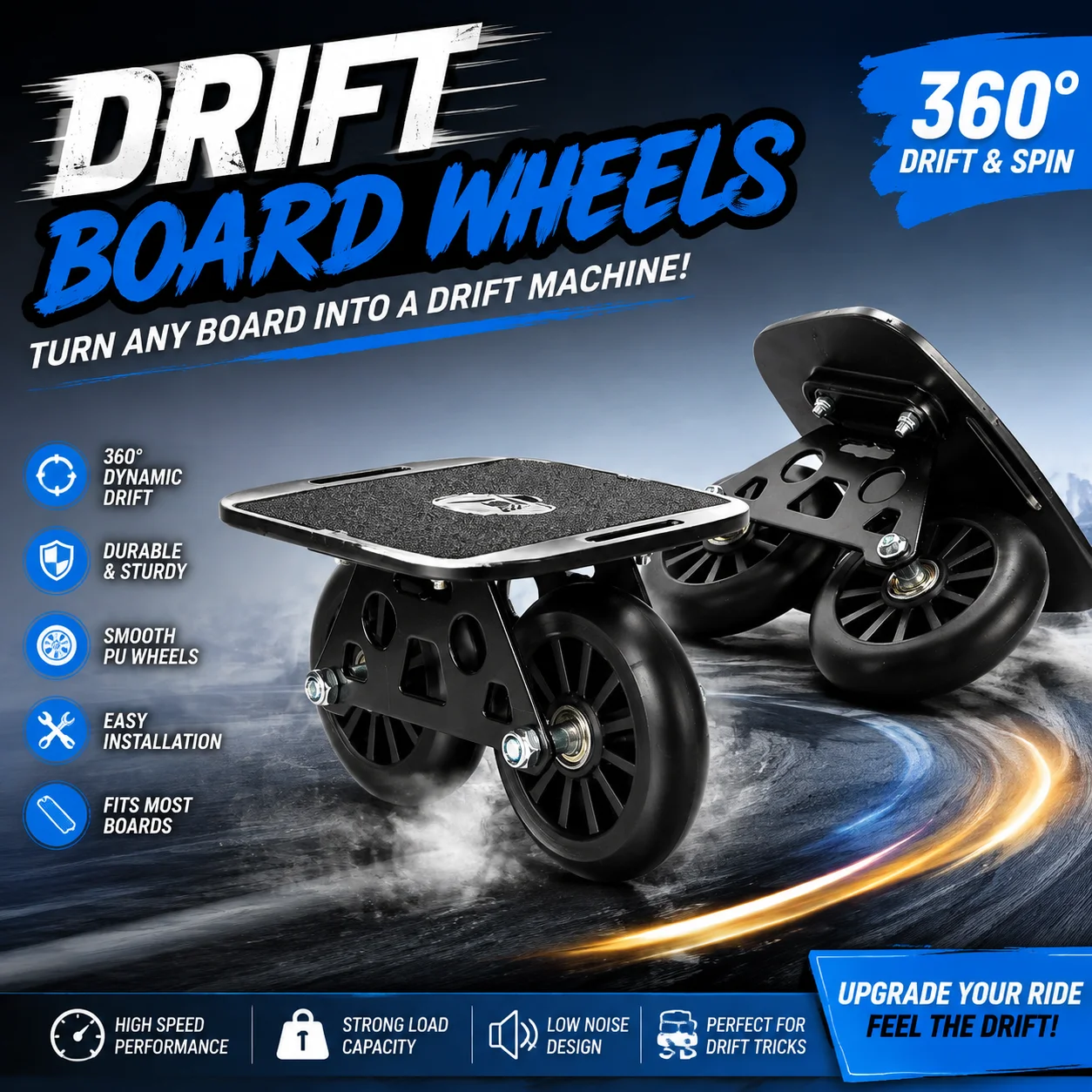 Professional Drift Skateboard For Beginners Split Skateboard Adult Separated Drift Board Road Wheels Single Wheel Skateboard