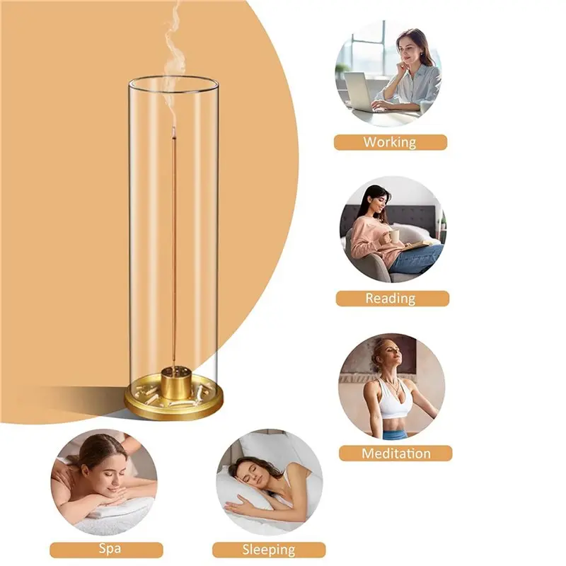 JFB 2X Incense Holder, Insence-Stick Holder [Anti-Ash Flying], Modern Incense Burner For Sticks With Removable Ash Catcher