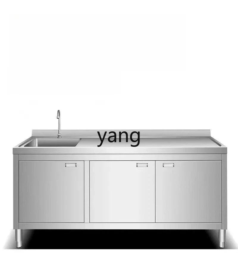 LTT Kitchen Stainless Steel Sink Cabinet Sink Cabinet Wash Basin Countertop Integrated Cabinet