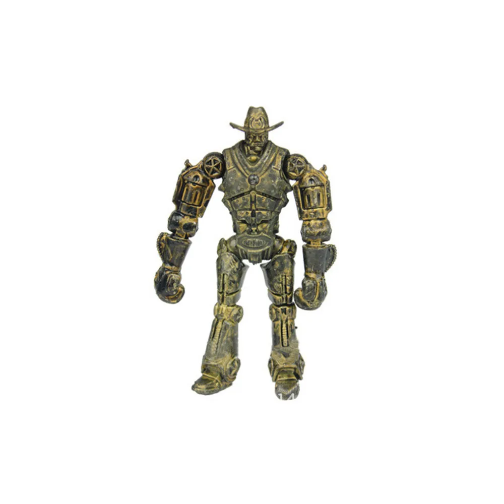 8pcs/set New Real Steel Zeus Atom Midas Adam Raider Robot Handmade Model Collecible Hobby Toys Kids Xmas Gift Doll Decor