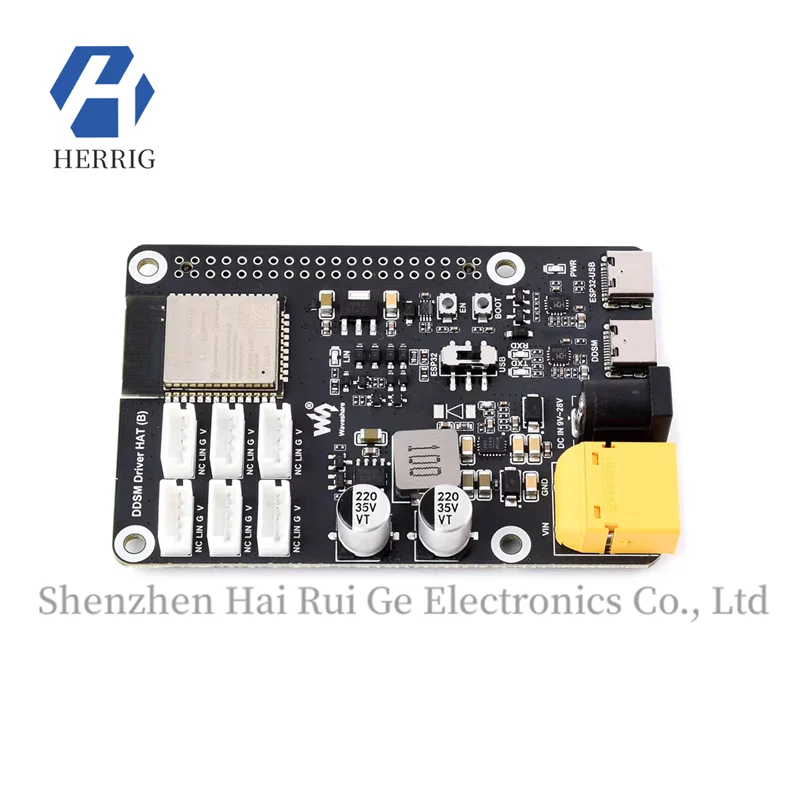 

Micro Snow Direct-Drive Servo Hub Motor Driver Board with Integrated ESP32 2.4G WiFi, Suitable for DDSM400