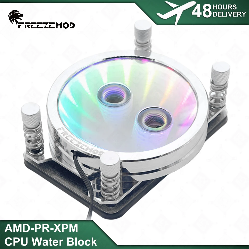 

AMD CPU Water Block FREEZEMOD Gradient Effect Metal Cycle Type AM2 AM3 AM4 5V 3pin MOD Water Coolling AURA SYNC PR-XPM