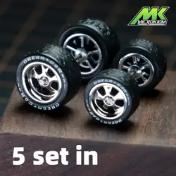 1/64 Alloy Cars Modified Wheels Size Wheels 10.8mm+12.8mm BSC-Dream Car Series(5 Sets)