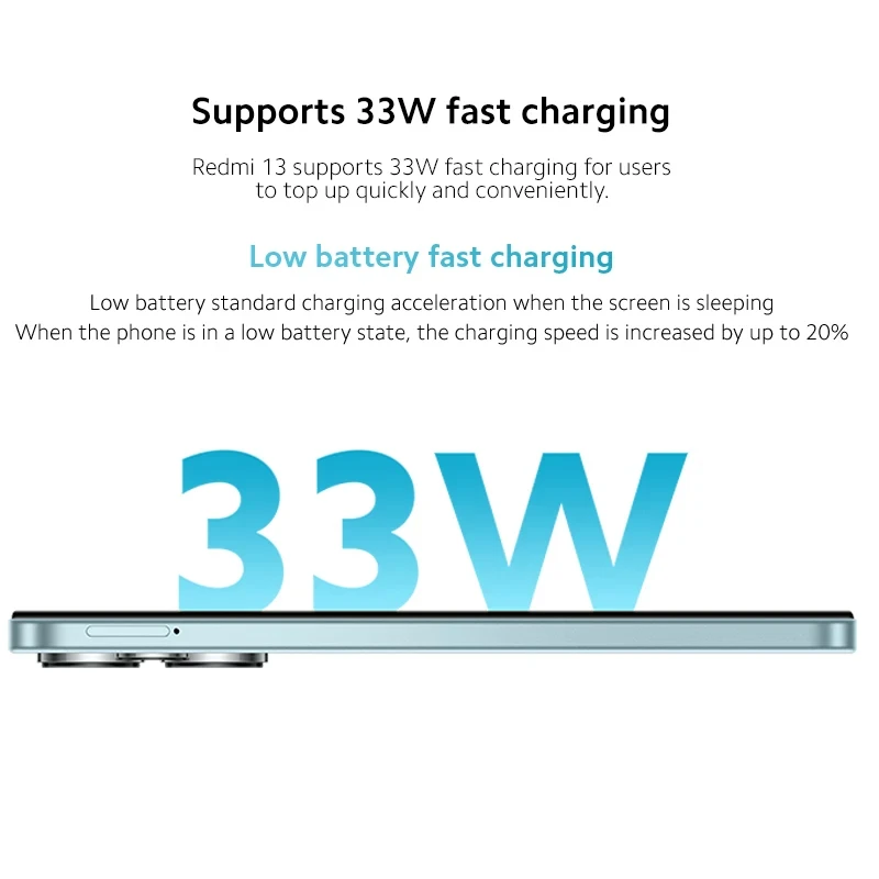 Смартфон Xiaomi Redmi 13 8 + 256 ГБ Super Clara 108MP Камера MediaTek Helio G91-Ultra 6,79 "FHD + DotDisplay Аккумулятор 5030 мАч 33 Вт