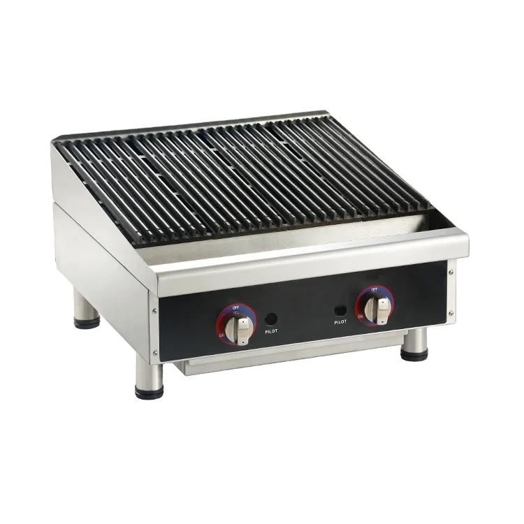 

LPG or Natural gas Table Top Gas Char Broiler Commercial Gas Rava Rock Grill,bbq oven grill