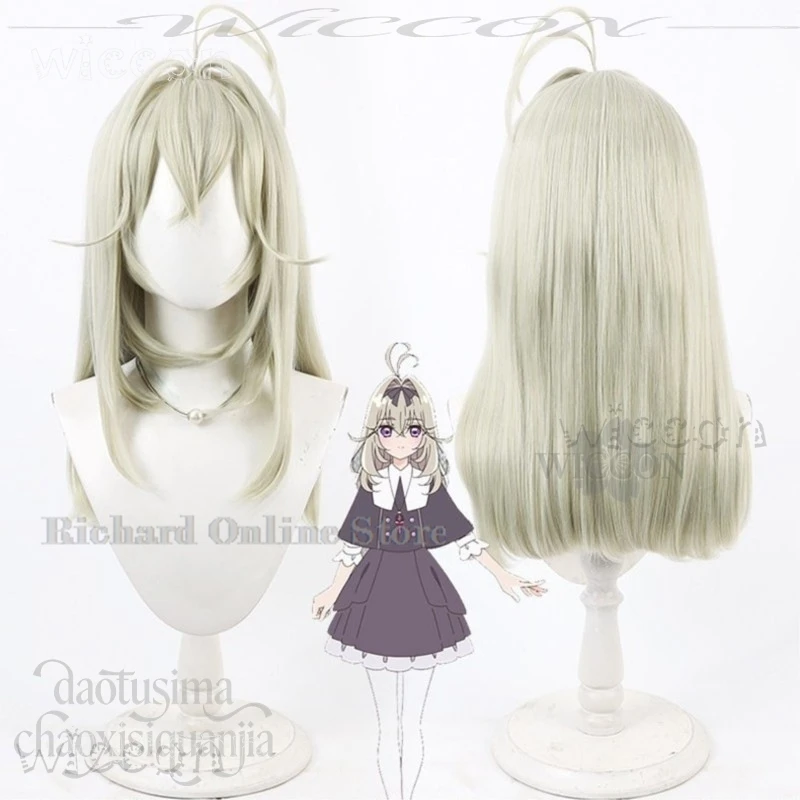 Déguisement cosplay anime Moria Ruruka JK Kawaii, perruques synthétiques beige de style japonais pour filles, perruques Lolita pour Halloween