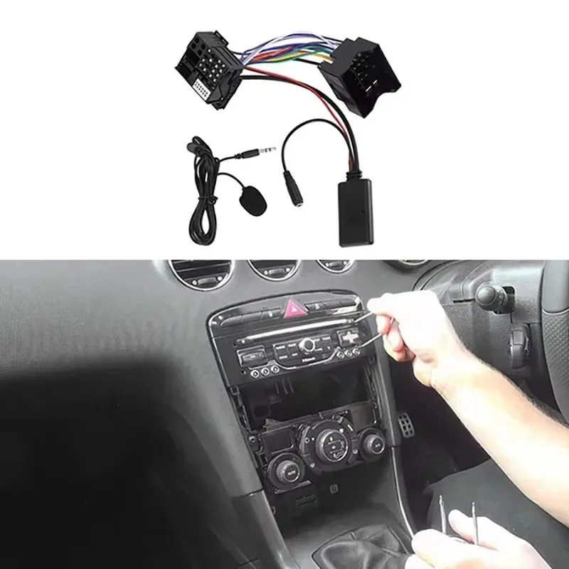 New for 207 307 307SW 407 308 Bluetooth AUX Cable Adapter Popular High Performance Radio AUX Cable Adapter