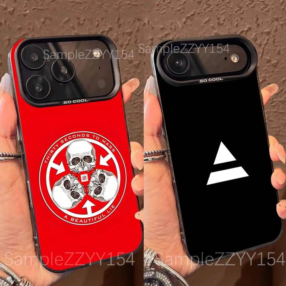 

Thirty Seconds To Mars 30stm Phone Case For iPhone 17,16,15,14,13,12,X,8,Pro,Max,Plus,E,SE4,Air,Mini Black IMD Matte