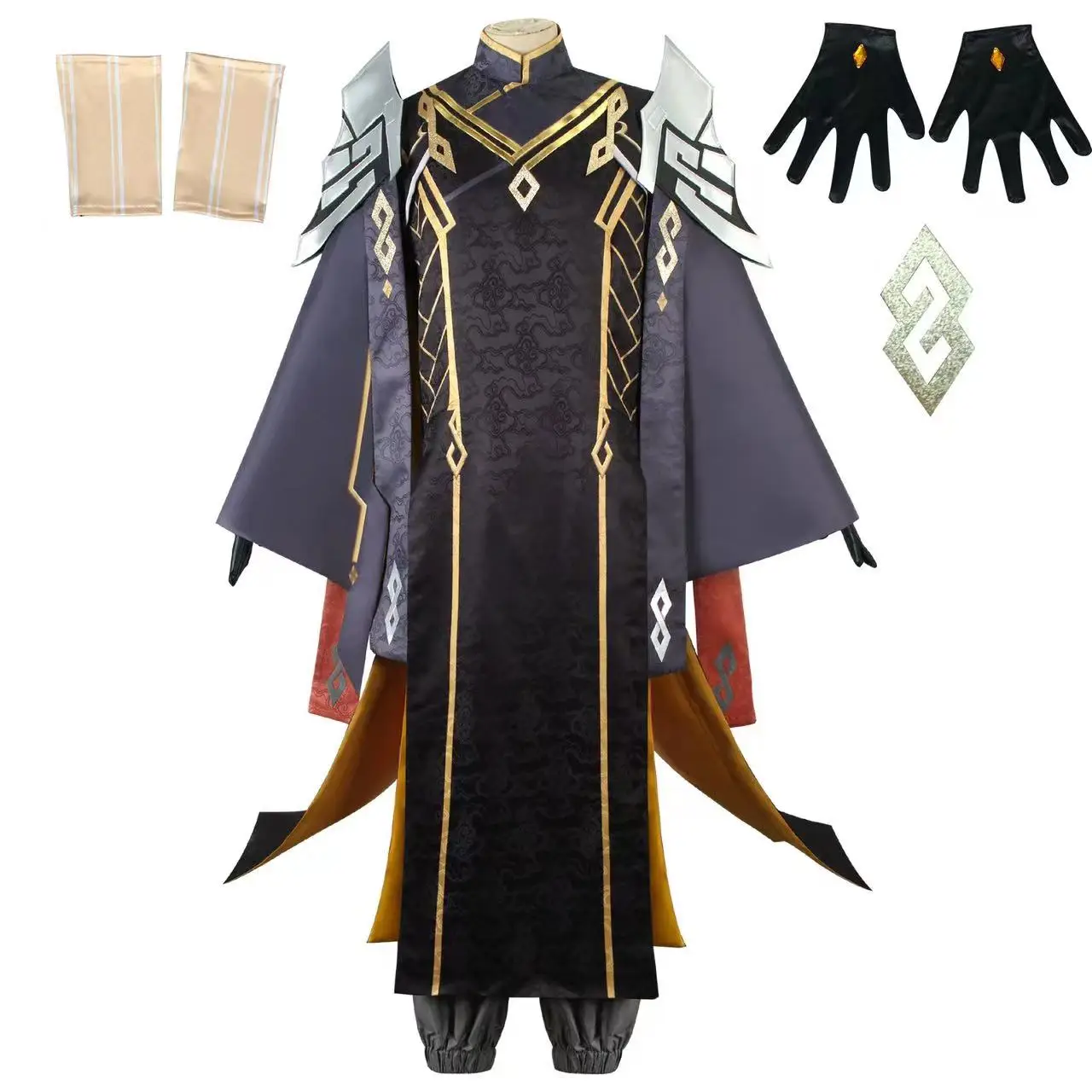 

Halloween Genshin Impact cos costume rock emperor zhong li cosplay full costume anime animation