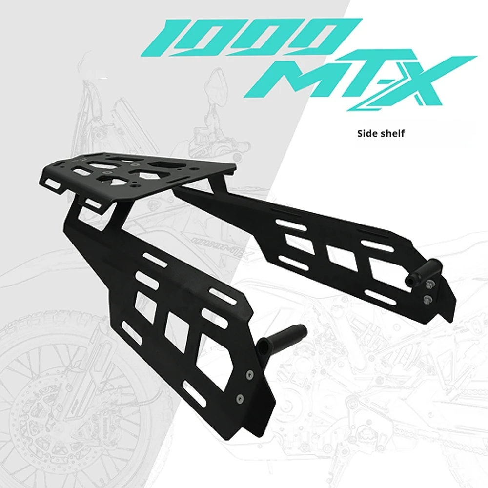 For CFMOTO 1000MT-X Aluminum Rear Top Rack Luggage Mounting Plate Top Case No-Drill Accesorios Moto