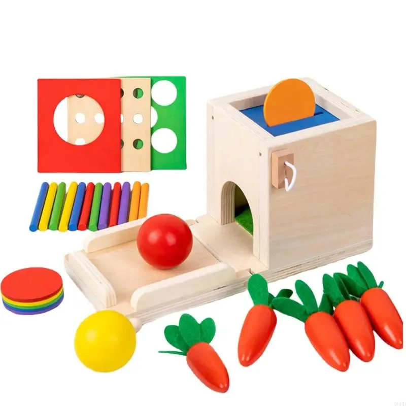 Cubo actividad y juguete apilado para niños Set madera educativa