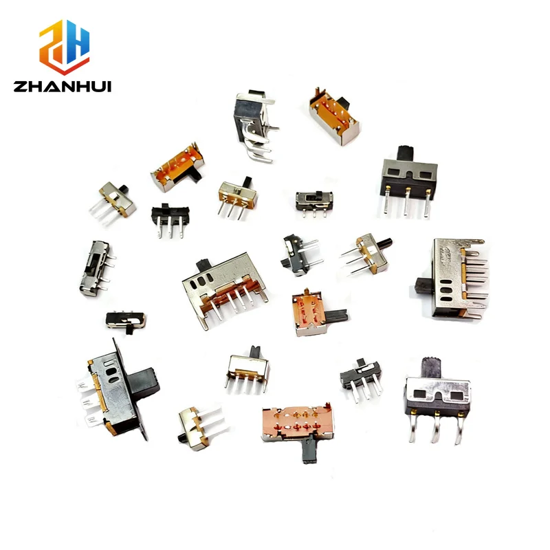 10PCS Mini Slide Switch DIP PCB Toggle Switch SPST SPDT 2/3 Pin Tactile Switch for Electronic Projects