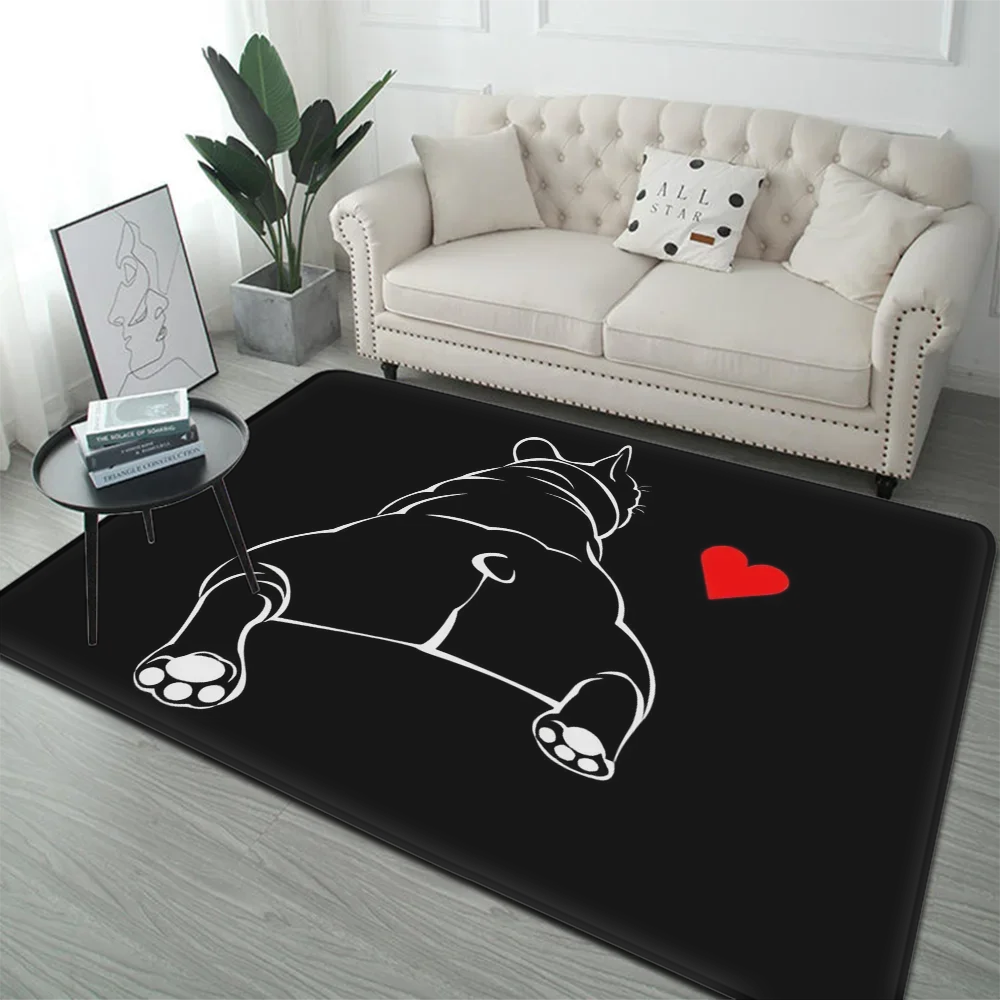 French Bulldog Floor Mat Bath Mat Nordic Style Home Doormat Bathroom-Toilet Mats Bedroom Welcome Doormat