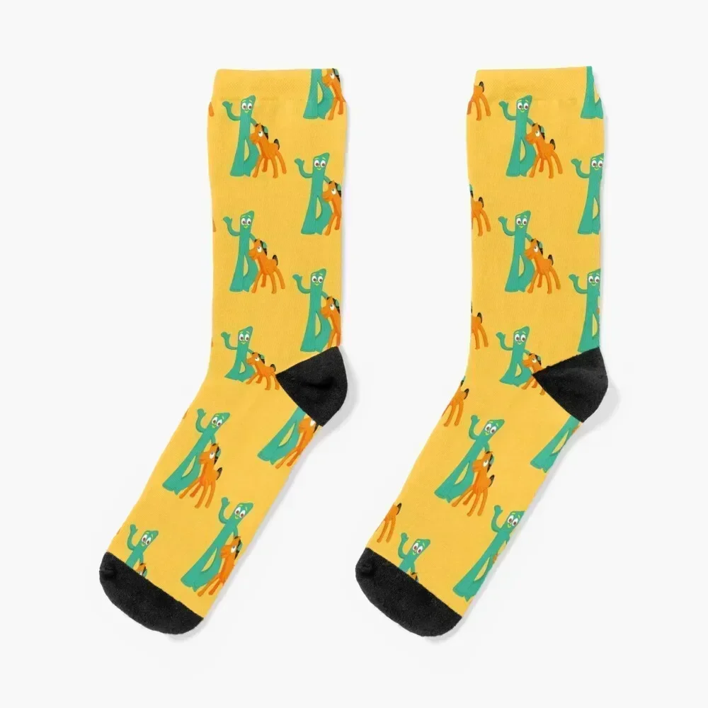 Gumby and pokey Socks sports and leisure hiking christmas gift Women Socks Men's