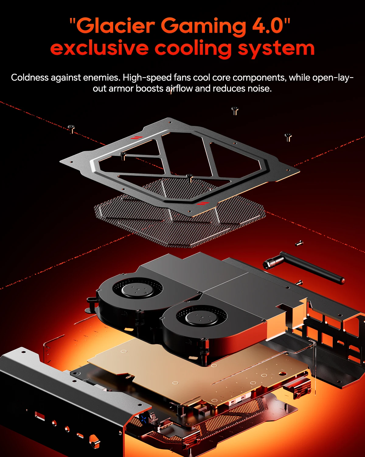 AOOSTAR GODY Gaming Mini PC AMD Ryzen 9 7940HX 8GB + Radeon RX 7600 XT 8GB GDDR6 per computer desktop da gioco Supporto Win/Linux